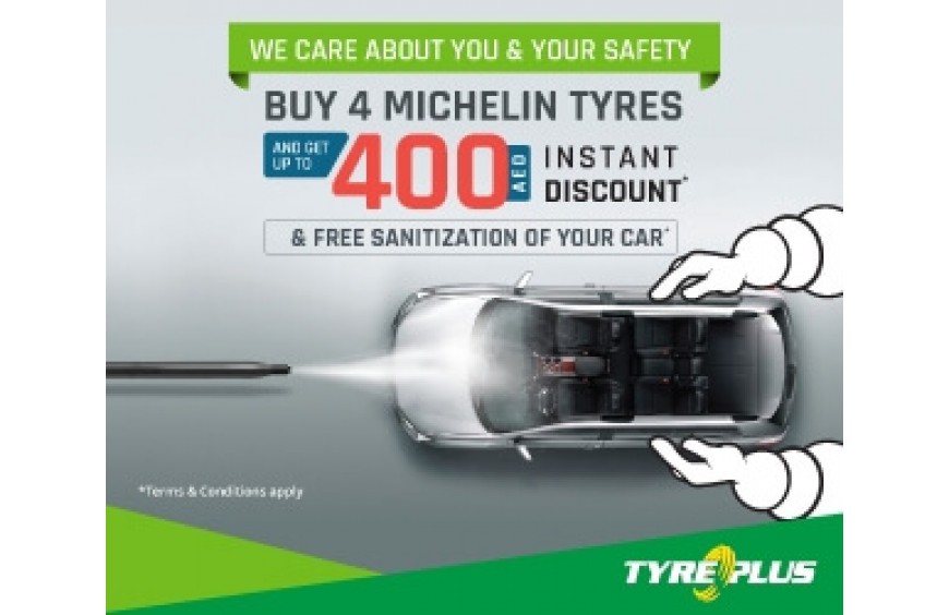 BUY 4 MICHELIN TYRES & GET UP TO 400 AED